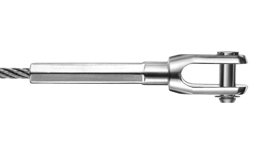 Lisovaná koncovka s vidlicí Monofork