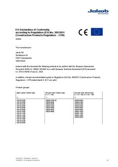 Certifikát EU prohlášení o shodě