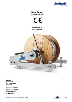 Uživatelská příručka pro pohon lanového bubnu Habegger Reel Drive 6