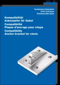 Technický list Kompatibilita kotevních držáků pro vidlici